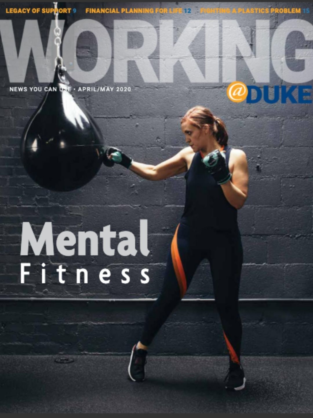 April / May 2020 Cover of Working@Duke